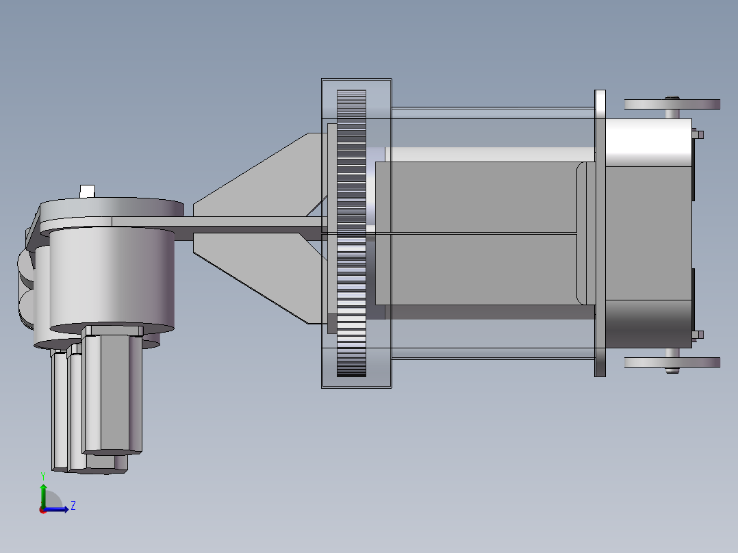 黄瓜采摘机器人的结构设计与研究含三维SW模型620580===700左视图