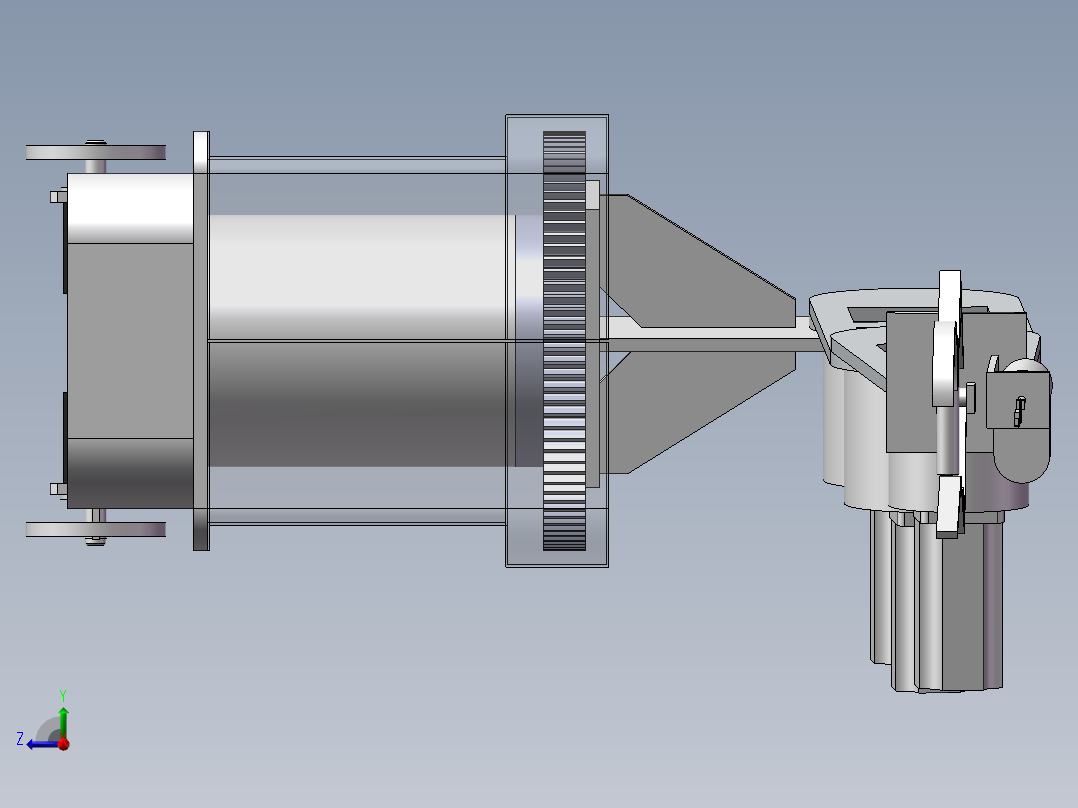 黄瓜采摘机器人的结构设计与研究含三维SW模型620580===700右视图