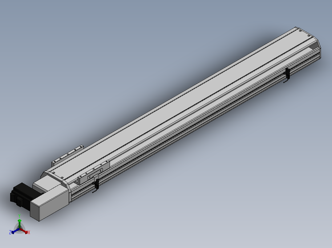 精密模组MT140-L110-900-R-M40-C4正等轴测图