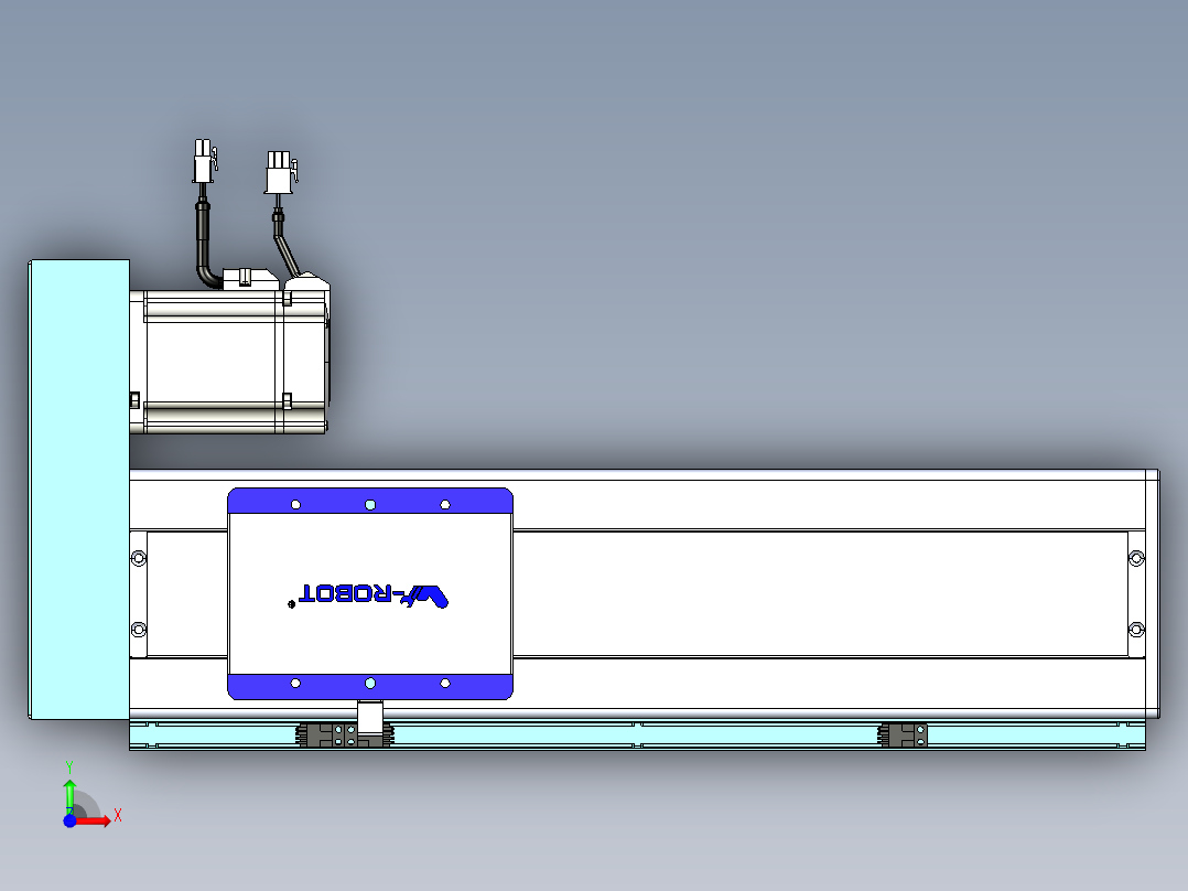威洛博VC丝杆传动-无尘环境VC14-Lxx-C-S300-BR-ZP75-C3前视图
