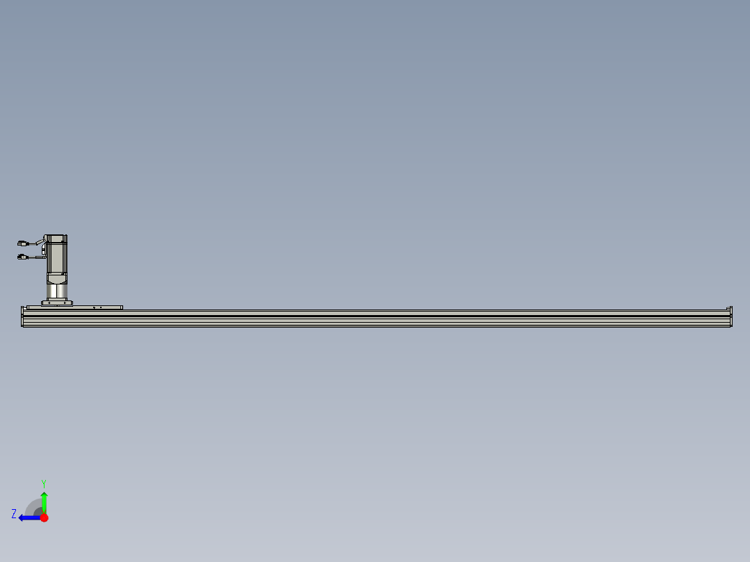 东锦齿条传动DH136G-S1750-BU-减速机+P400W右视图