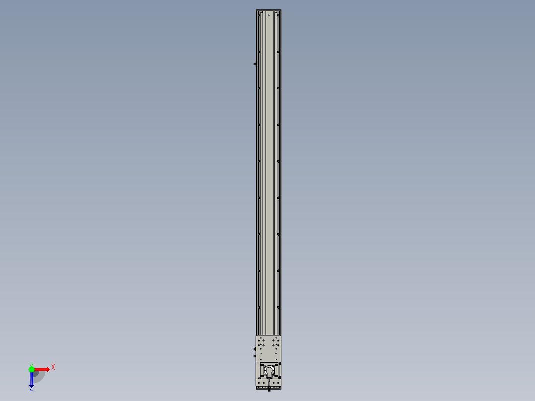 东锦齿条传动DH136G-S1750-BU-减速机+P400W俯视图