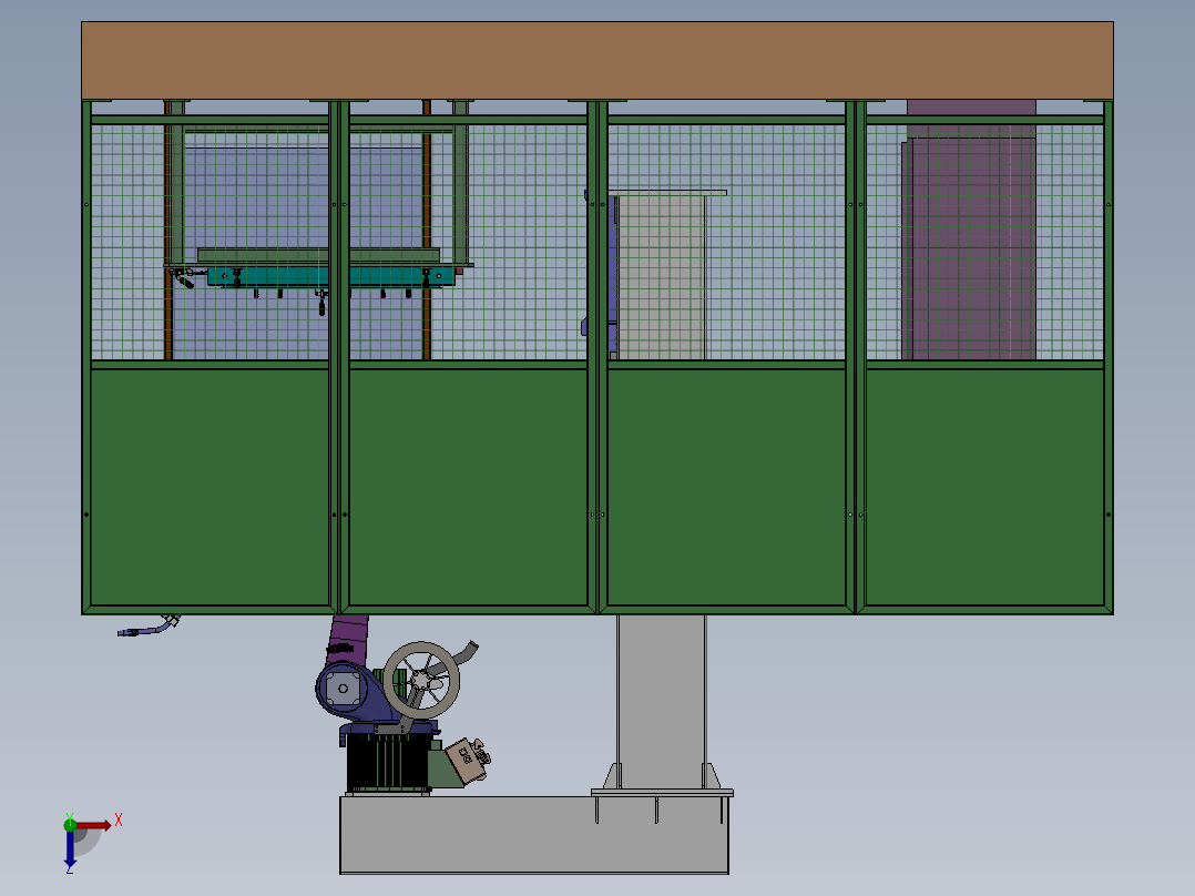 配电柜机器人焊接工作站sw20可编辑俯视图