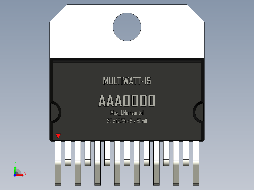 multiwatt-ST 封装-MULTIWATT-15_Max_LHorizontal_rev1.1前视图