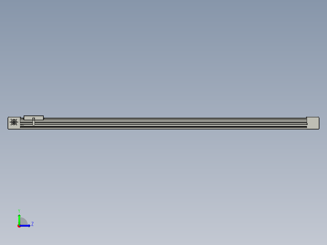 威洛博直线电机模组EB6-L140-S1700-光轴左视图