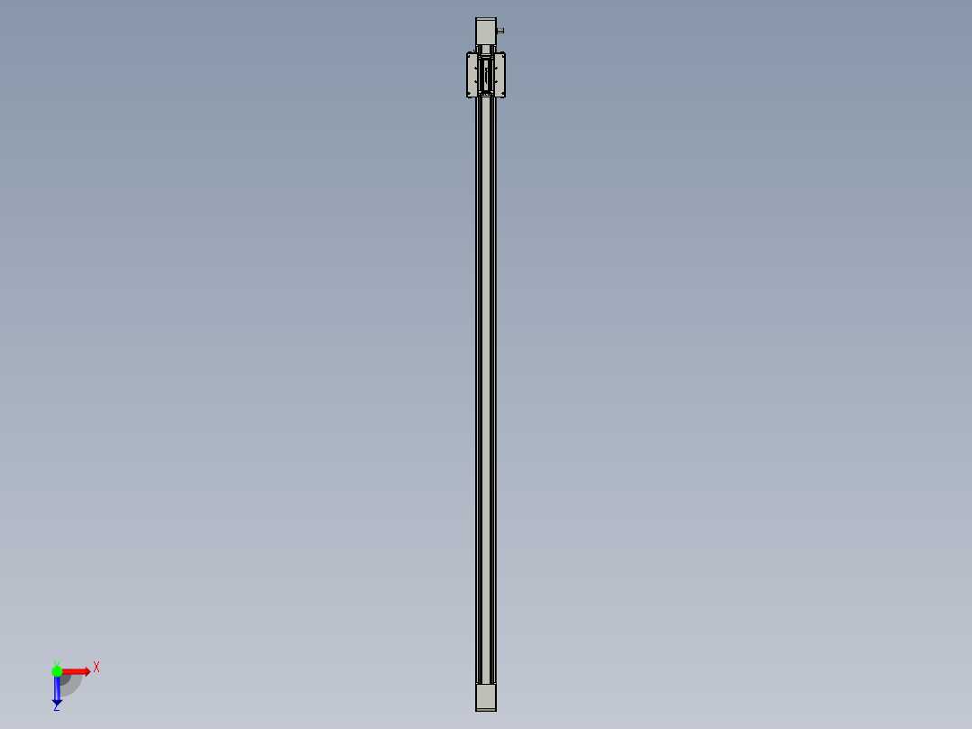 威洛博直线电机模组EB6-L140-S1700-光轴俯视图