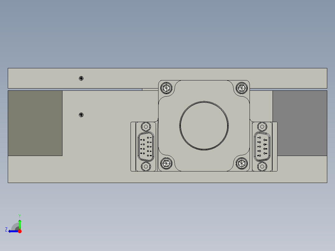 Z轴升降台模型右视图