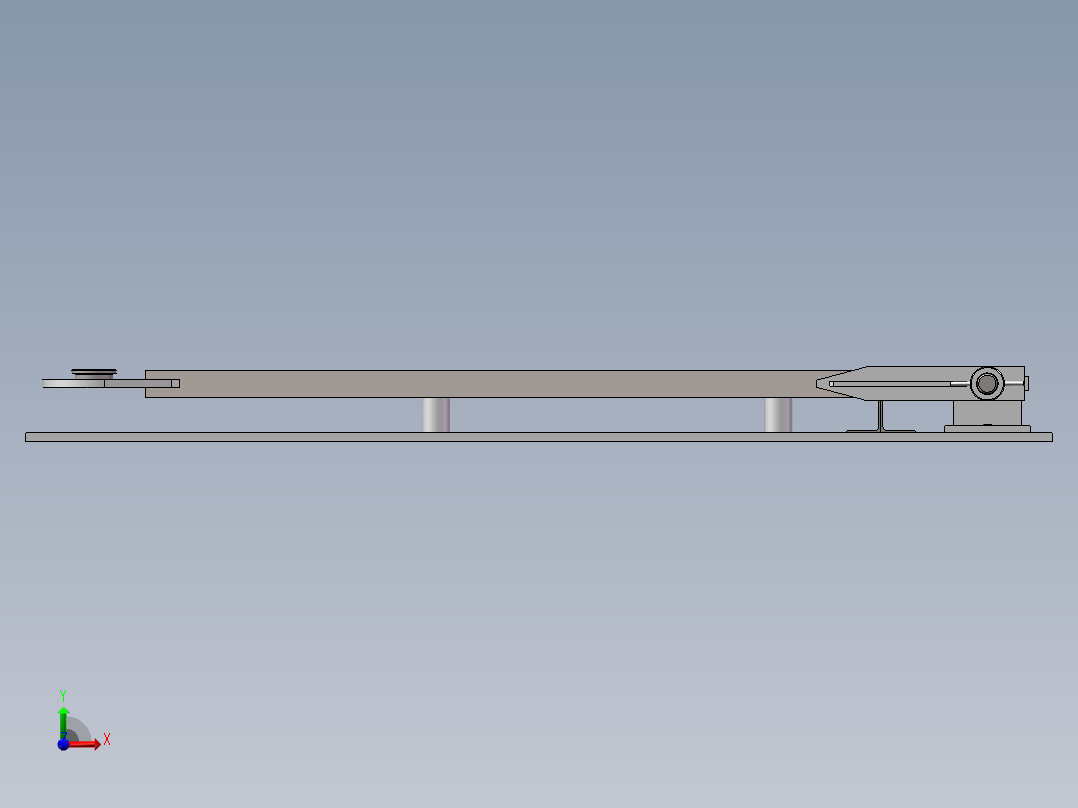 焊接杆体工装前视图