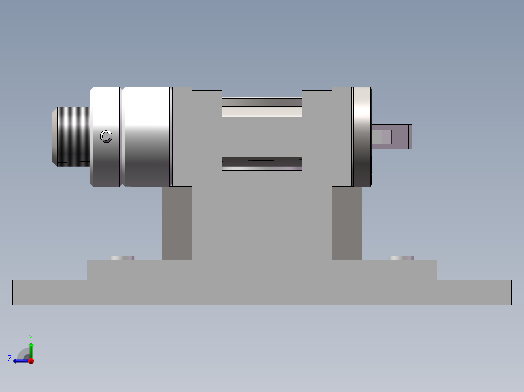 焊接杆体工装右视图