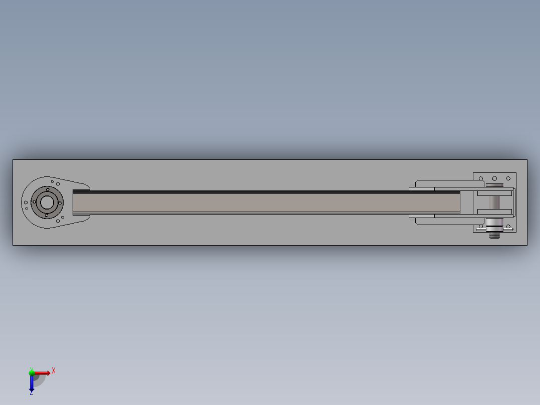 焊接杆体工装俯视图