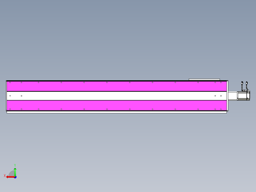 VF丝杆传动-一般环境VF27-Lxx-C-S1550-BC-ZP75-C3后视图