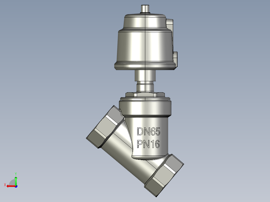 开关阀-角座阀系列图纸后视图