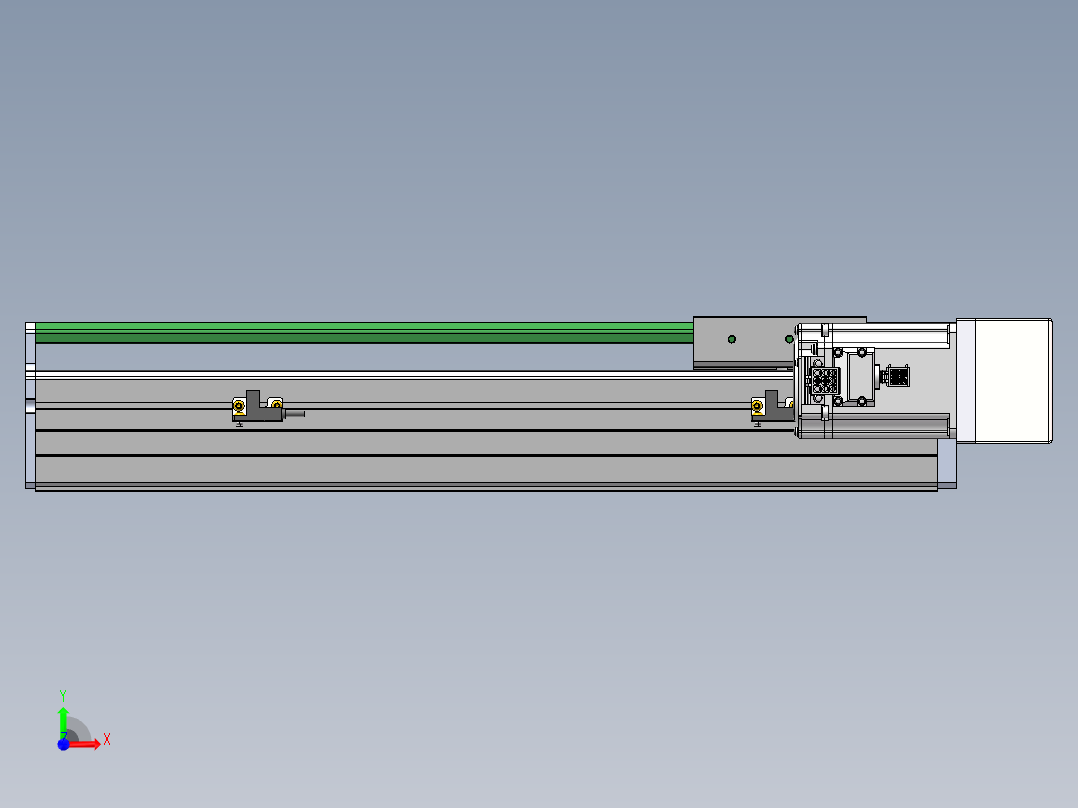 MTH丝杆半封闭模组MT100BS-BR-400W前视图