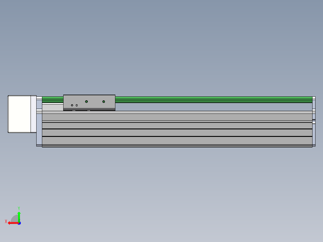 MTH丝杆半封闭模组MT100BS-BR-400W后视图
