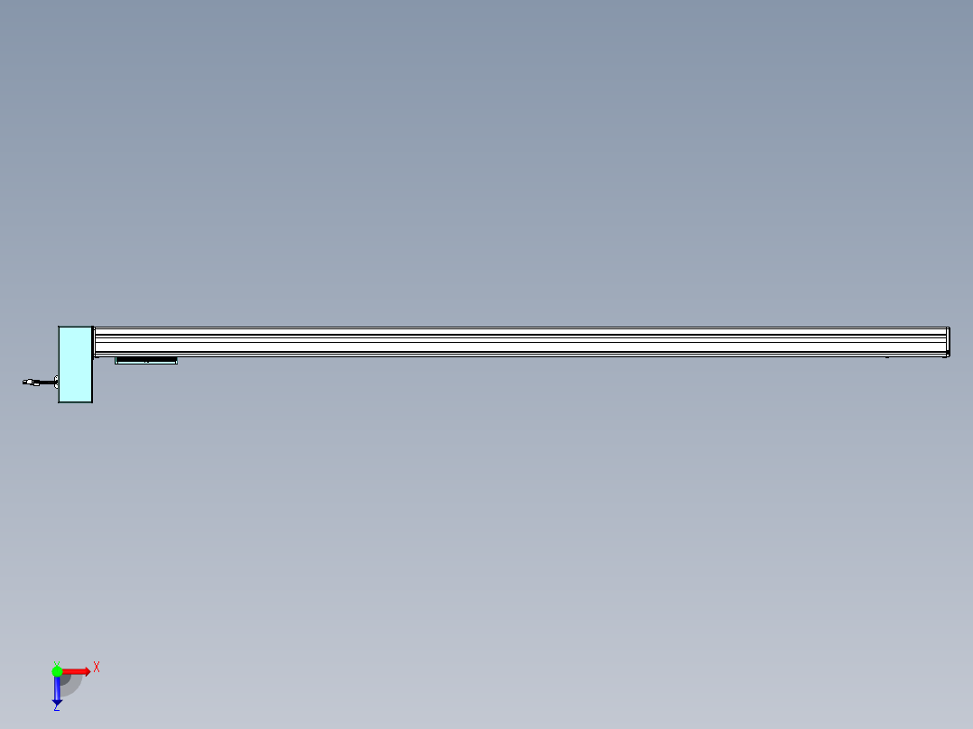 威洛博VBC同步带传动一无尘环境VBC14-L45-S1900-BRU-ZP75-C3俯视图