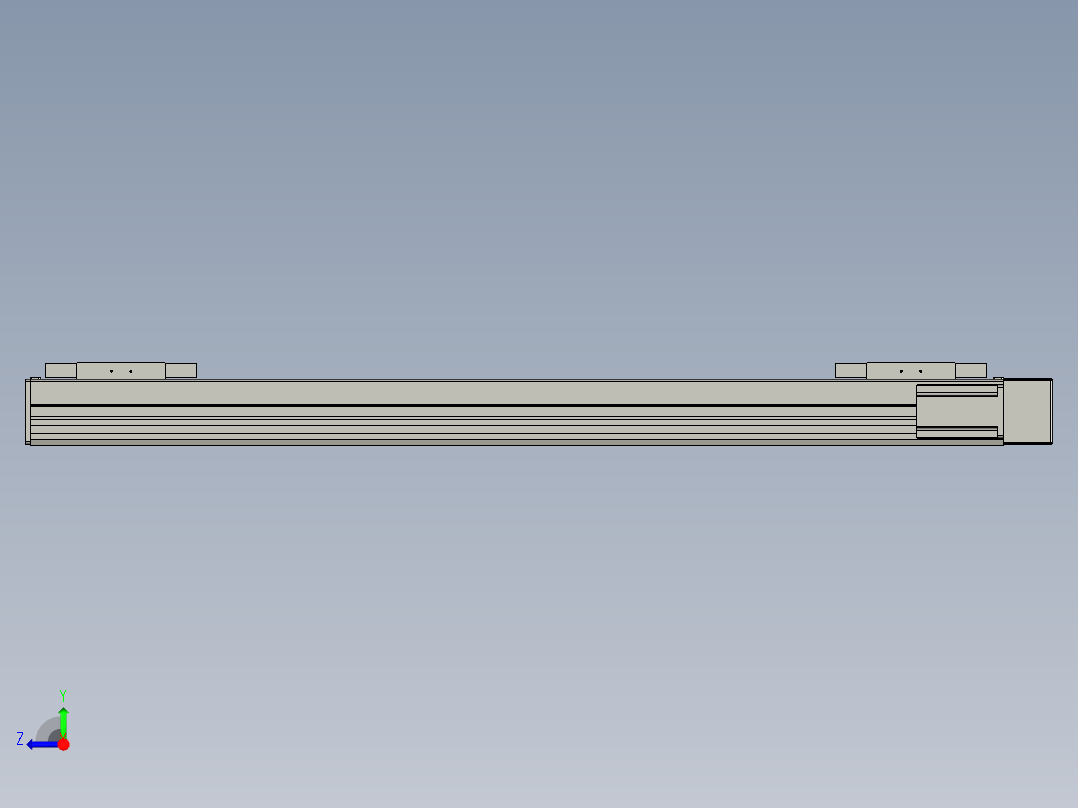 直线模组WG-LHC12-S850-R设计图纸右视图