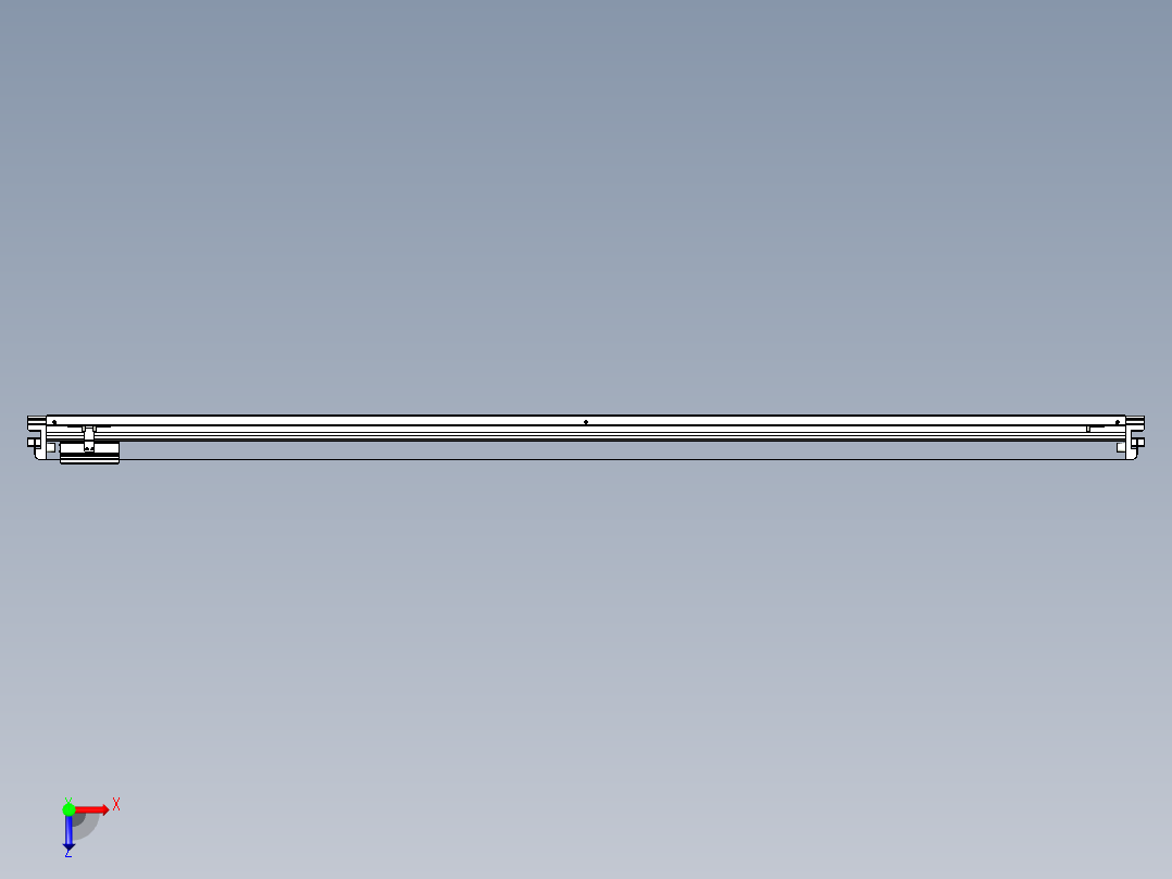威洛博VL系列直线电机模组-VL17E1-S1850俯视图