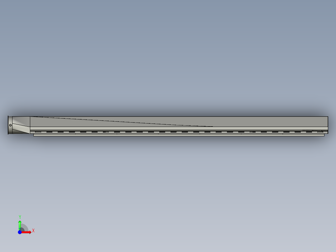 真空箱接油罩前视图