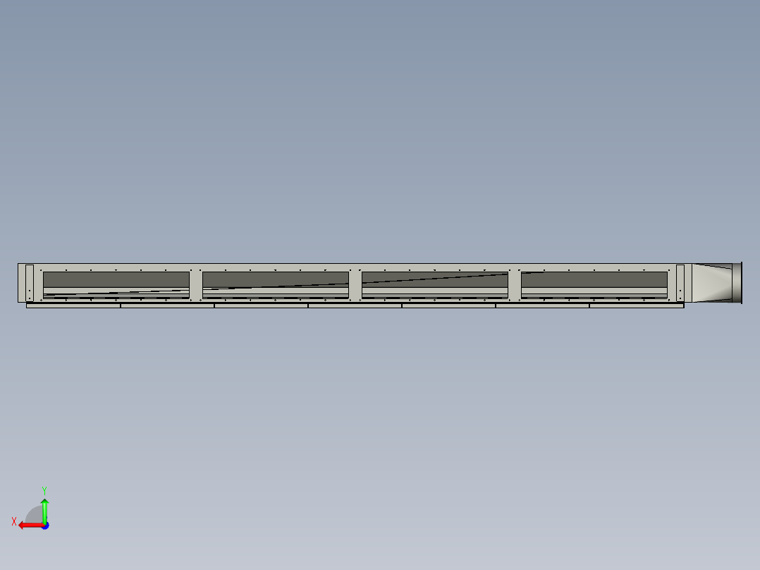 真空箱接油罩后视图