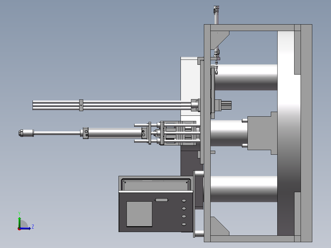 注塑机上料机械手左视图