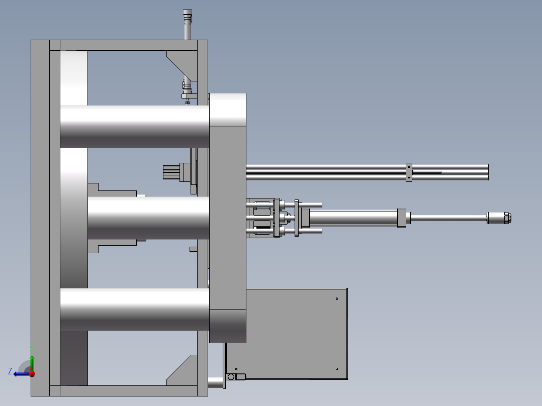 注塑机上料机械手右视图