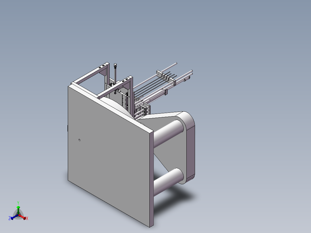 注塑机上料机械手正等轴测图