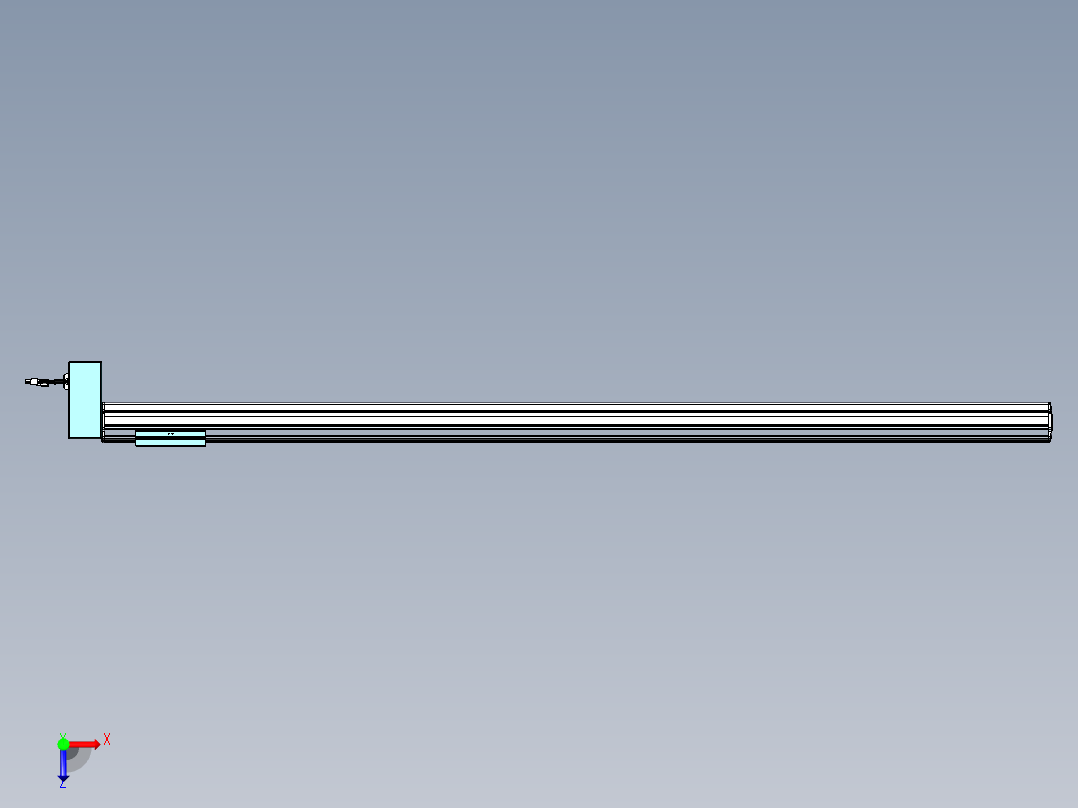 威洛博VBF同步带传动一般环境VBF14-L45-S1600-BRD-ZP40-C3俯视图