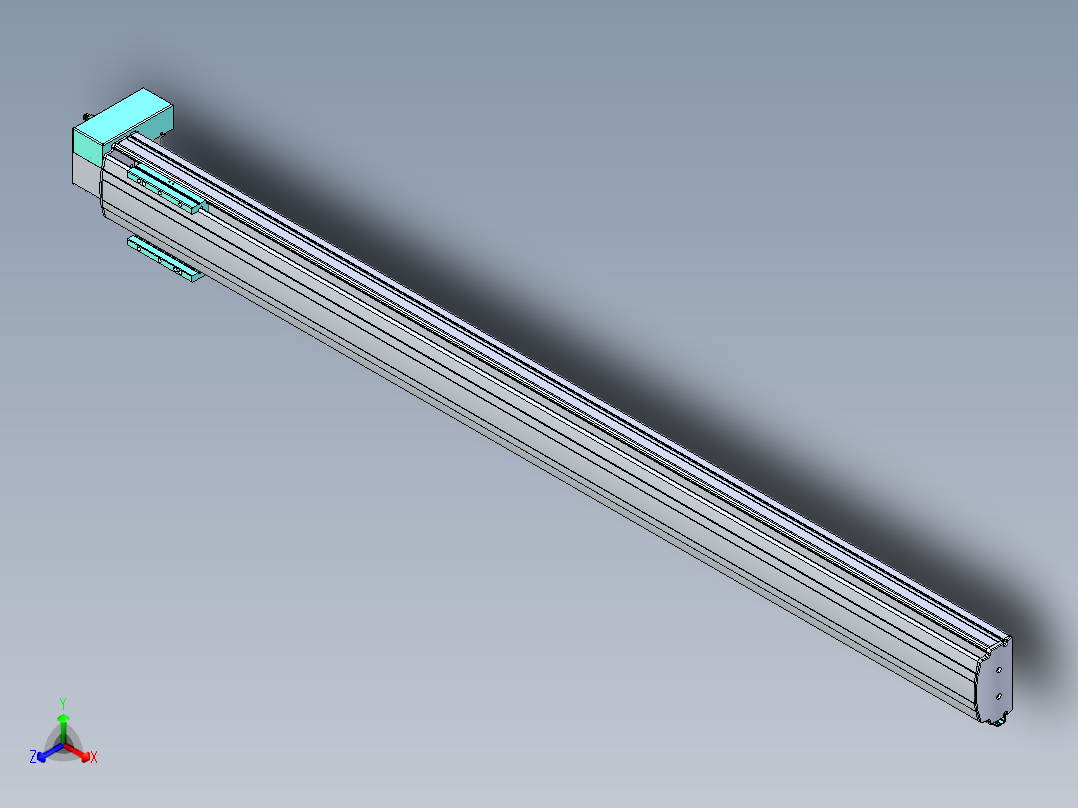 威洛博VBF同步带传动一般环境VBF14-L45-S1600-BRD-ZP40-C3正等轴测图