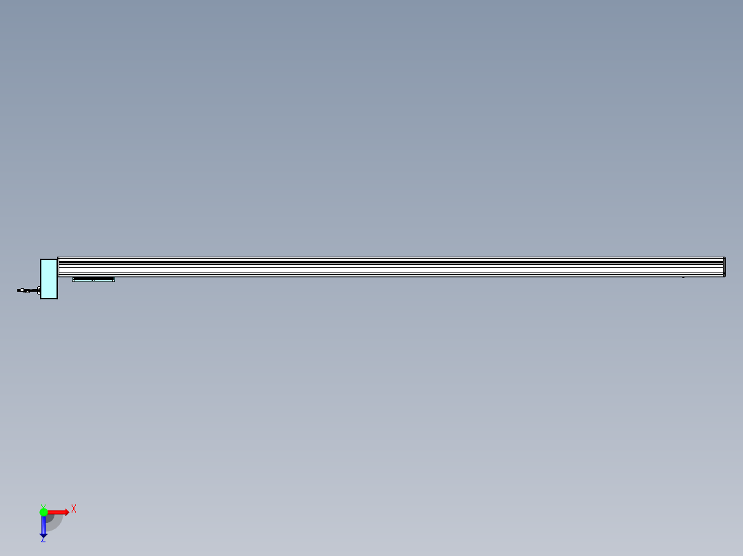 威洛博VBC同步带传动一无尘环境VBC14-L45-S2250-BRU-ZP40-C3俯视图