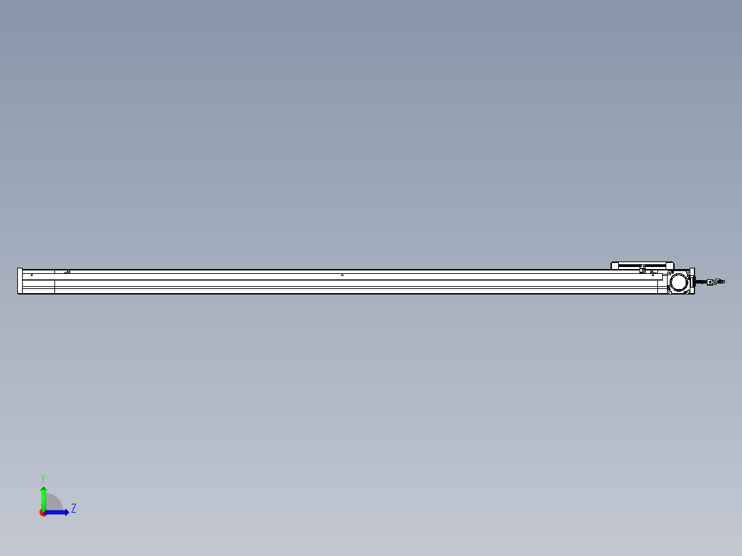 威洛博LB.GB同步带传动--欧规系列LB6A-L130-S1500-BR左视图