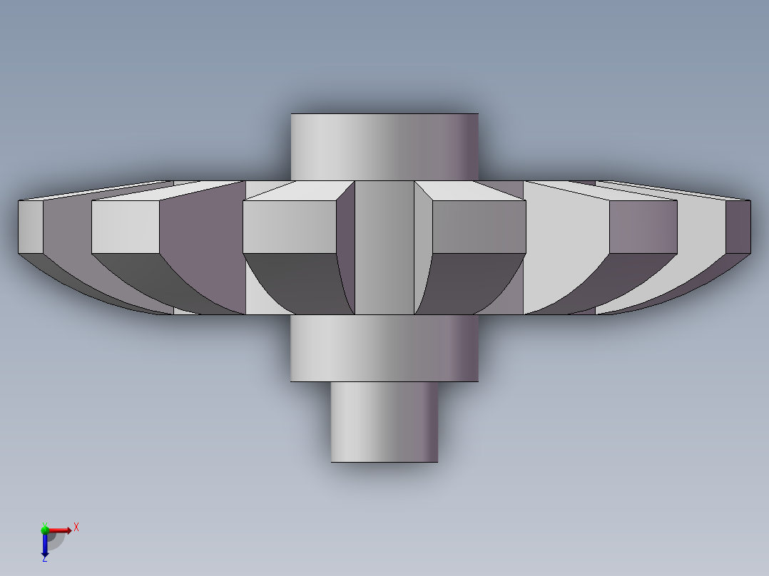 零件5 毛刷轮俯视图