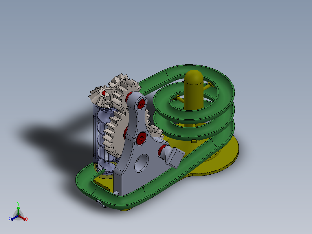 弹珠玩具 SW STP正等轴测图