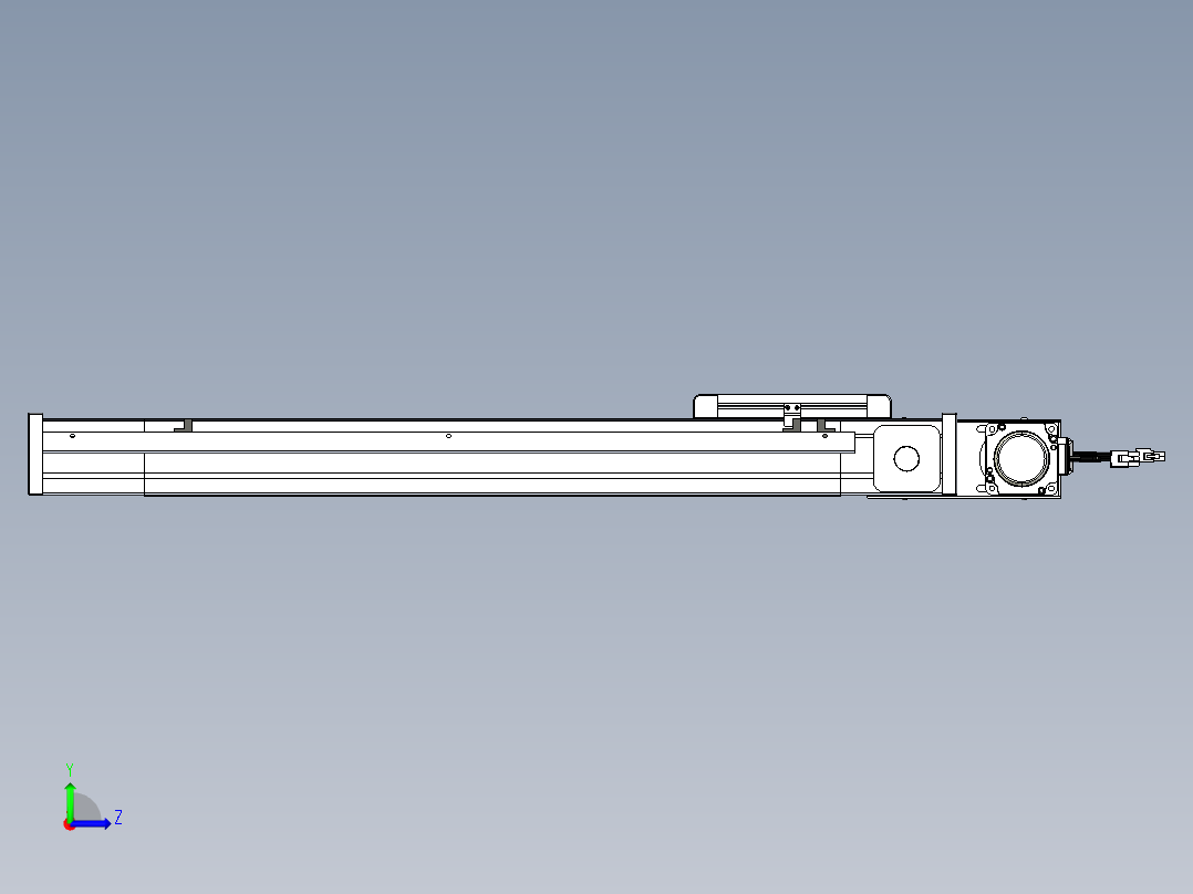 威洛博LB.GB同步带传动--欧规系列LB6A-L65-S500-BL左视图