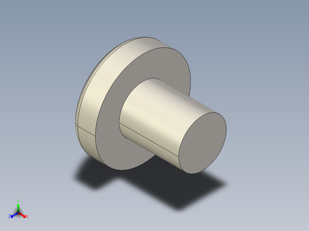 螺丝 M4 十字盘头-M4x5 Screw head.STEP正等轴测图