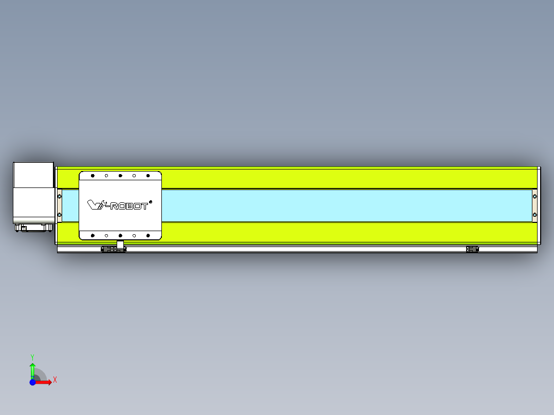 威洛博VBC同步带传动一无尘环境VBC17-L45-S750-BRD-ZP75-C3前视图
