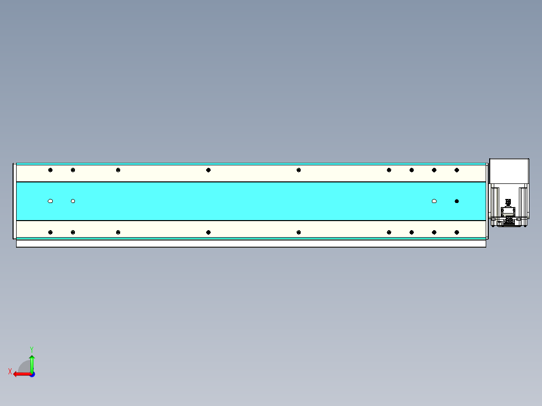 威洛博VBC同步带传动一无尘环境VBC17-L45-S750-BRD-ZP75-C3后视图