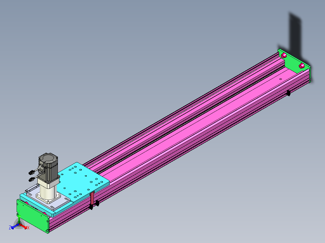 东锦齿条传动DH210G-L167-S1300-BU-减速机+P750W