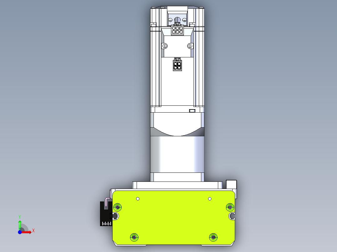东锦齿条传动DH136G-S200-BU-减速机+P400W前视图