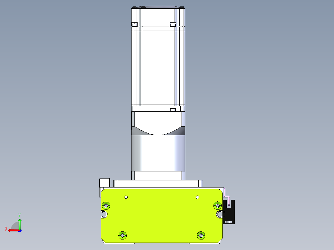 东锦齿条传动DH136G-S200-BU-减速机+P400W后视图