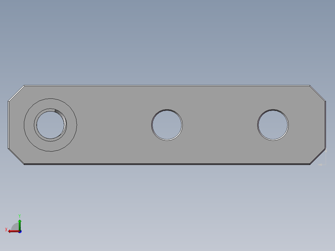 侧边轮固定架后视图