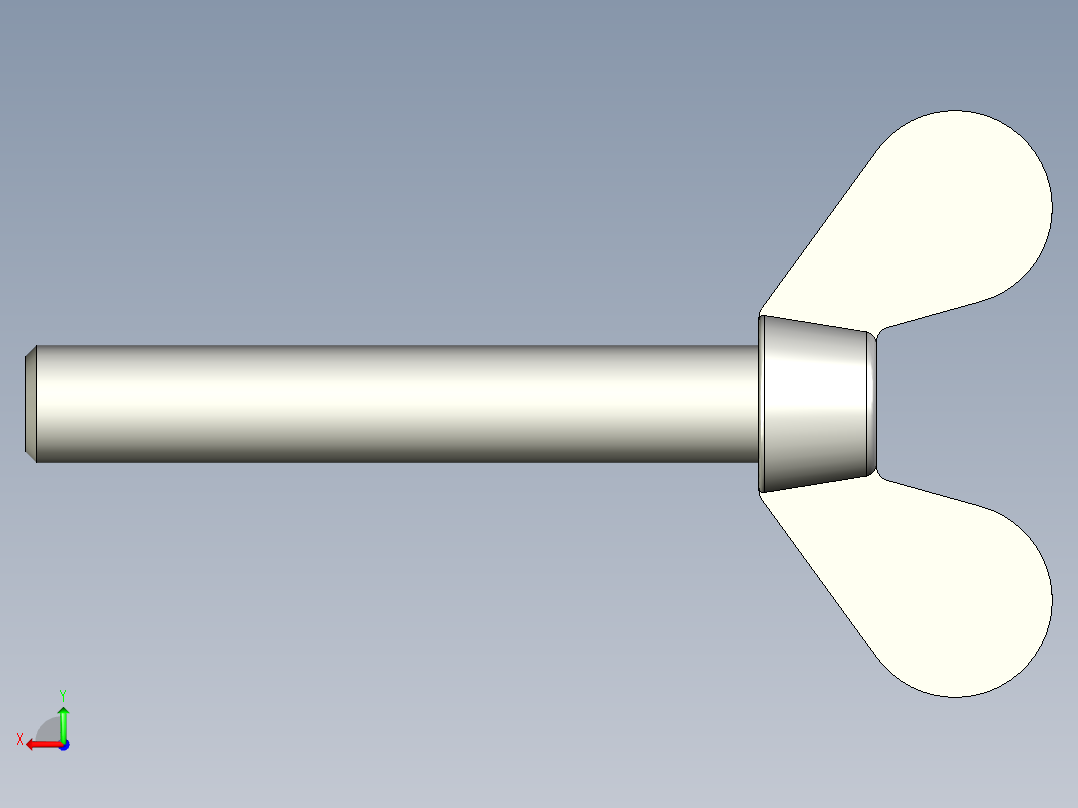 带耳螺钉-DIN_316_Wing_screws_8x1.25x50-46-12.5_39_2.8_20_8.stp后视图