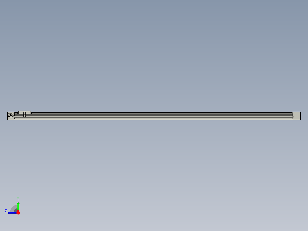 威洛博直线电机模组EB4-L80-S1800-光轴右视图