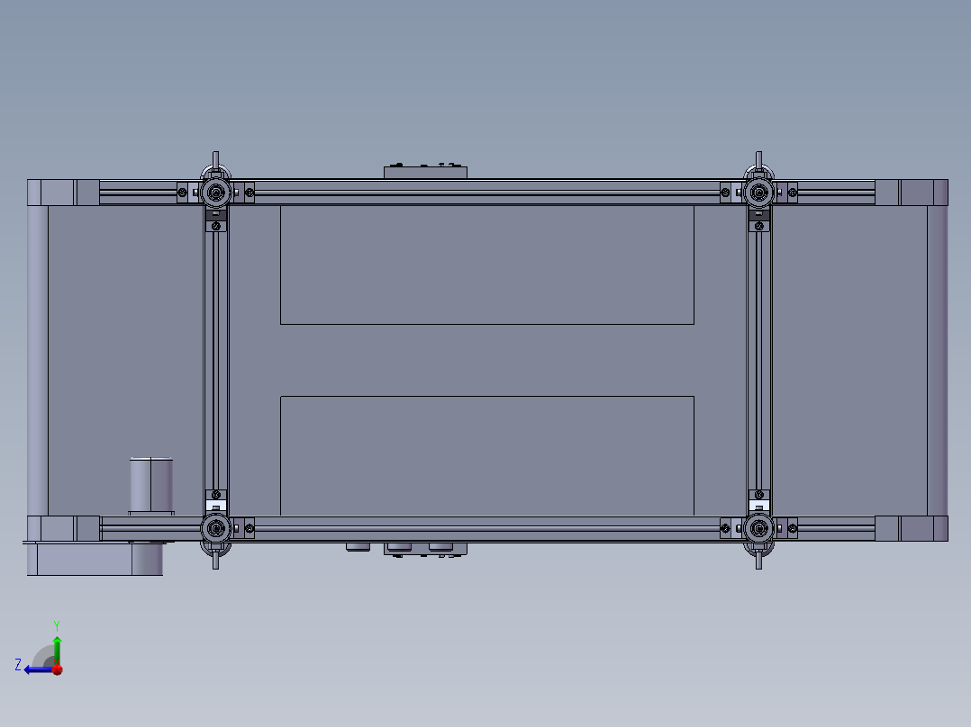 基于PLC控制的盘穴育苗机设计育苗机右视图