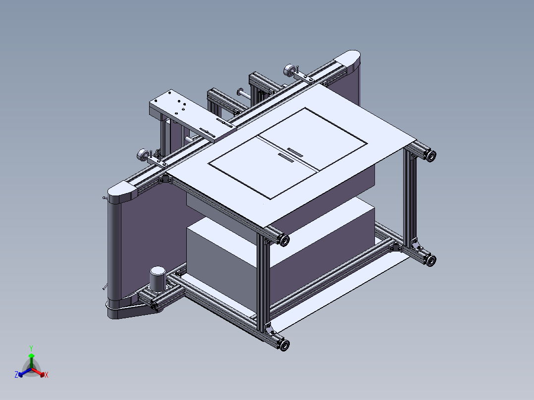 基于PLC控制的盘穴育苗机设计育苗机正等轴测图