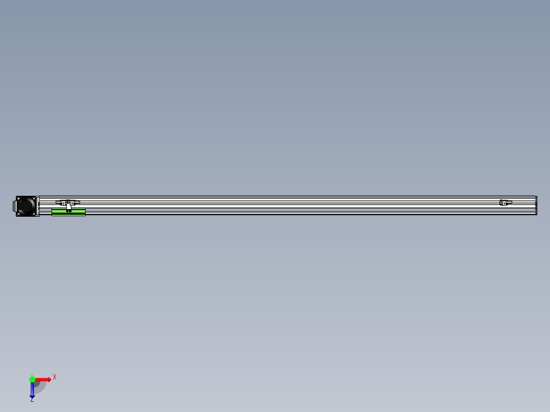 同步带滑台-半封闭B10-L90-S1400-R-P40-D3俯视图
