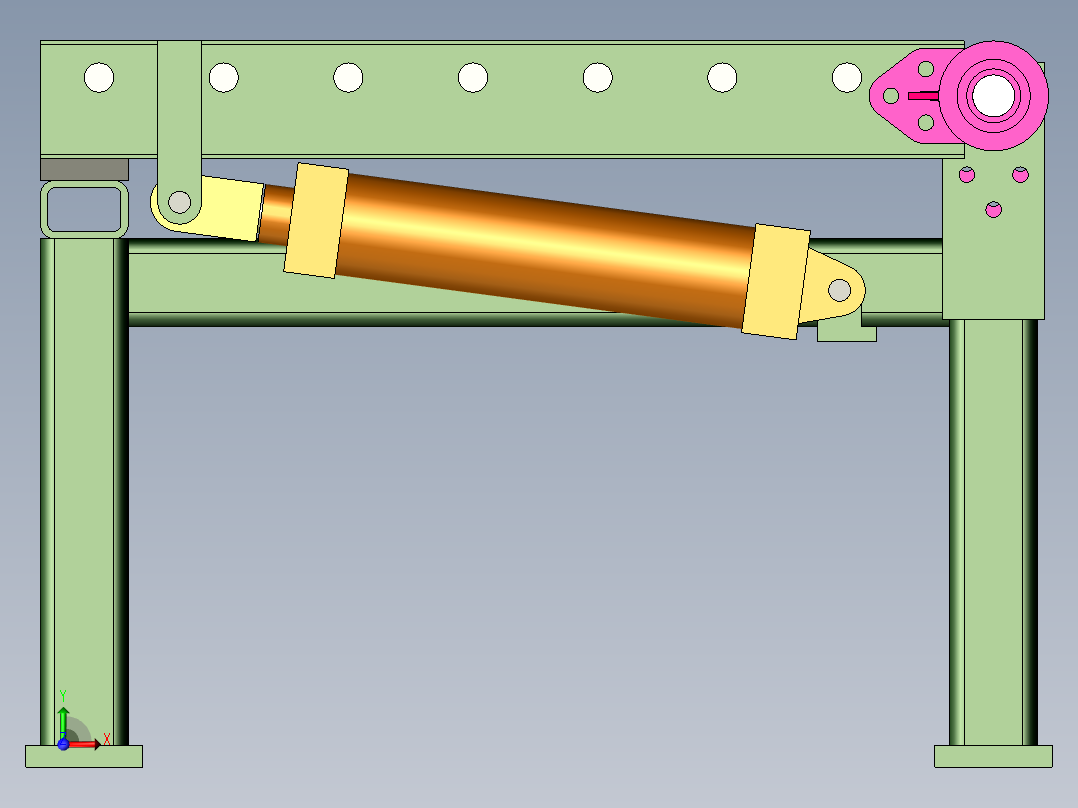 滚筒输送机 (17)前视图