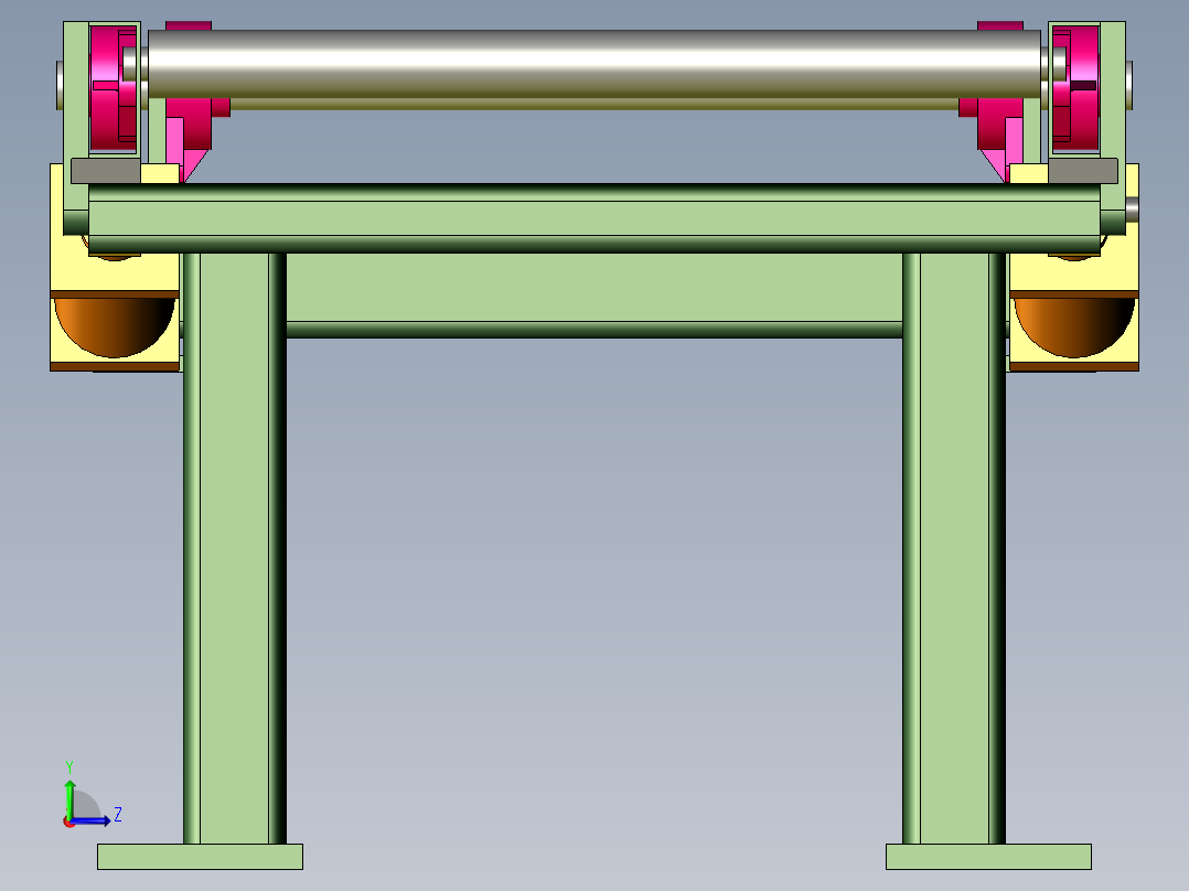 滚筒输送机 (17)左视图
