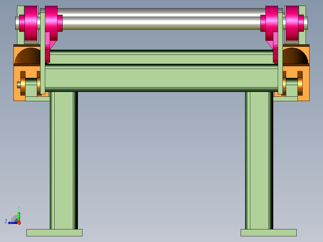 滚筒输送机 (17)右视图