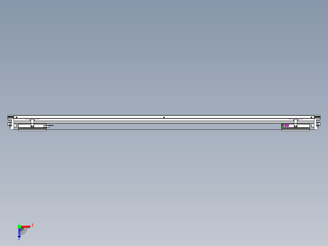 威洛博VL系列直线电机模组-2VL17E2-S1300俯视图