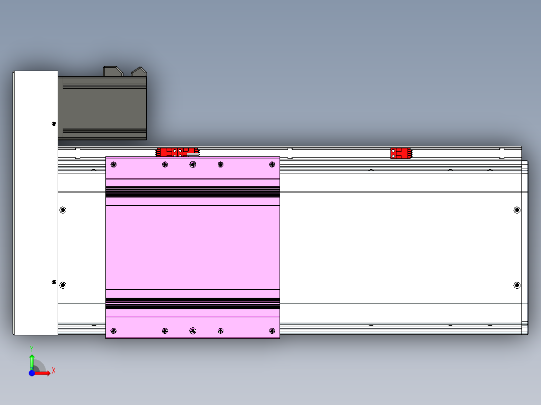 VF丝杆传动-一般环境VF22-L20-C-S250-BR-P75-C4前视图